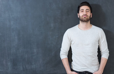 cool Arabic  man with beard portrait