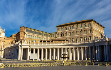 Fototapeta na wymiar The Apostolic Palace in the Vatican city