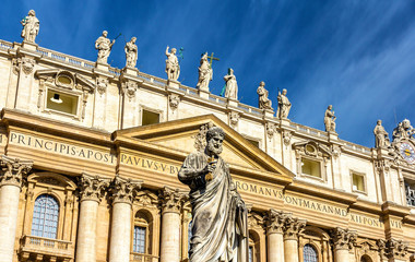 Statue of St. Paul near the Basilica in Vatican