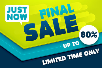 Final Sale Abstract Banner Template