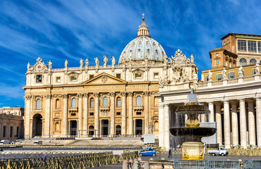 Naklejka premium The Papal Basilica of St. Peter in the Vatican