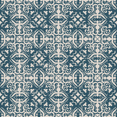 Obraz premium Seamless worn out antique background 057_spiral round cross kaleidoscope