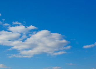 blue sky and clouds