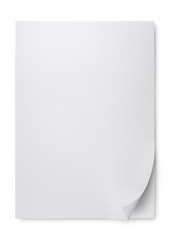 Blank sheet of paper