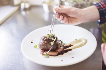 Some sprouts to decorate the meal