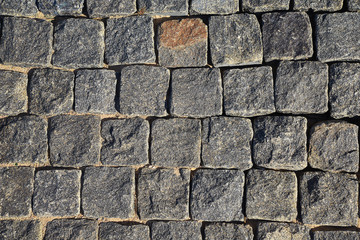 The texture of the stone.