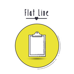 flat line icon design