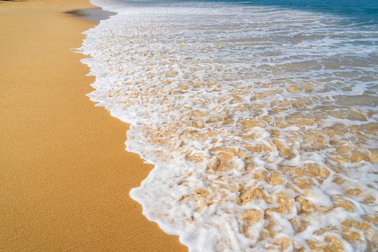  wave on a sea beach