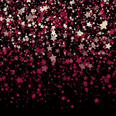 Fototapeta na wymiar Background with Stars. Design Template. Abstract Vector Illustration.