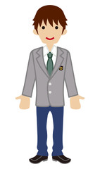 Male High school student - blazer - 男子高校生　ブレザー