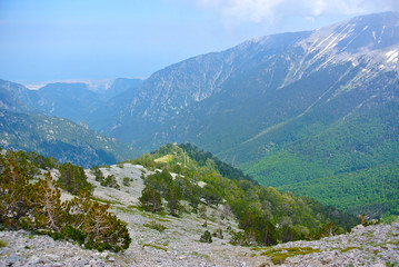 Fototapeta na wymiar View from Olympus mountain