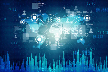 Stock market online business concept. business Graph 