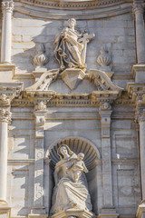 Obraz premium View of Cathedral of Saint Mary of Girona. Catalonia, Spain.