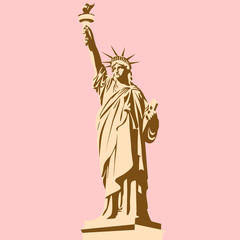 The Statue of Liberty vector