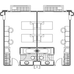 Flat construction plan vector for you ideas