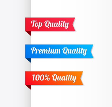 Top Quality, Premium Quality & 100% Quality Ribbons
