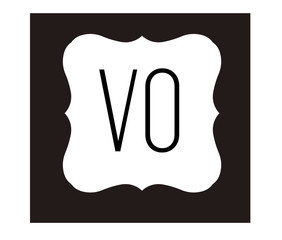VO Initial Logo for your startup venture