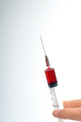 Syringe isolated on white 