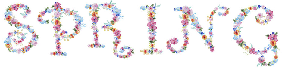 Hand lettering spring.