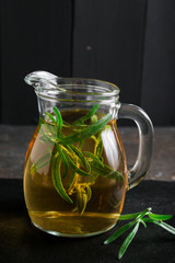 Delicious tea with rosemary