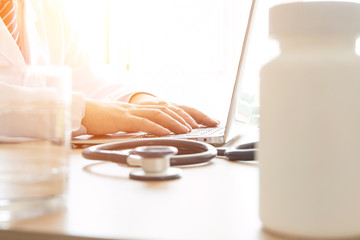 Doctors working in the office