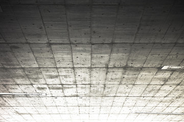 Detail of a concrete ceiling