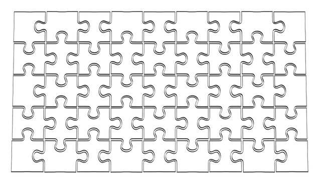 2d cartoon illustration of puzzle