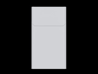 Closed pack of cigarettes isolated on a black  background