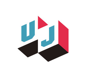 UJ Initial Logo for your startup venture
