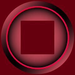 Icon red stop symbol