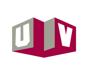 Fototapeta premium UV Initial Logo for your startup venture