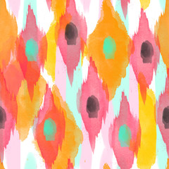 watercolor pink rhombus pattern - 108541668