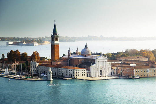 view of San Giorgio island, Venice, Italy