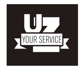 UZ Initial Logo for your startup venture