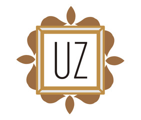 UZ Initial Logo for your startup venture