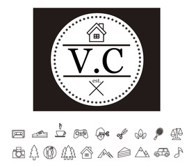 VC Initial Logo for your startup venture