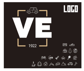 VE Initial Logo for your startup venture