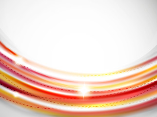 Red and orange color lines in swirl circle background
