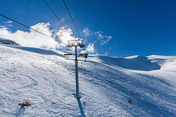 Ski resort Les Orres, Hautes-Alpes, France
