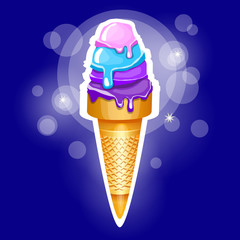 Ice Cream Colorful Dessert