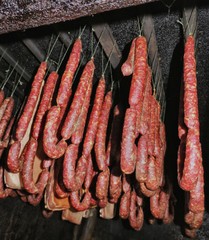 Saucisse fumées et lard fumé