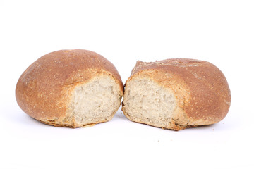 Zwei Hälften vom Doppelbrot