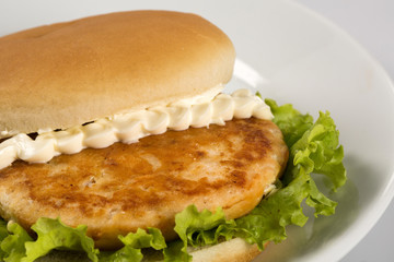 Chicken Burger salad