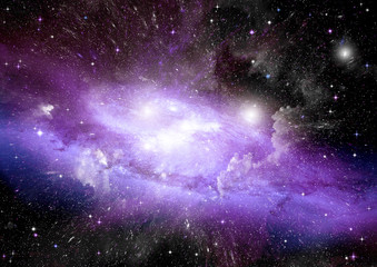 galaxy in a free space