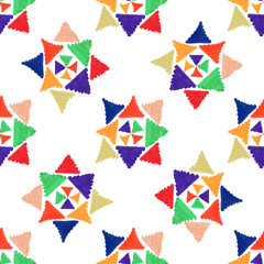 Fototapeta premium abstract seamless hand draw pattern cross star