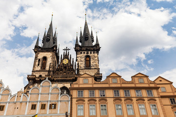 Fototapeta na wymiar The Church of Mother of God in front of Tyn in Prague