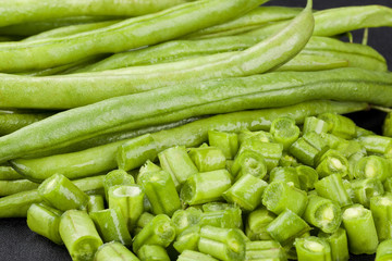 peas in a pod closeup