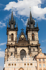 Fototapeta na wymiar View of the city of Prague in Czech Republic