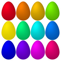 Colorful Easter eggs