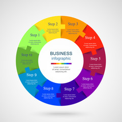 Fototapeta premium Vector infographic template